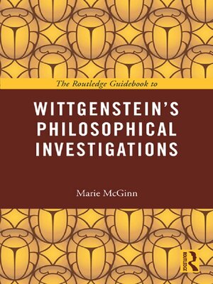 cover image of The Routledge Guidebook to Wittgenstein's Philosophical Investigations